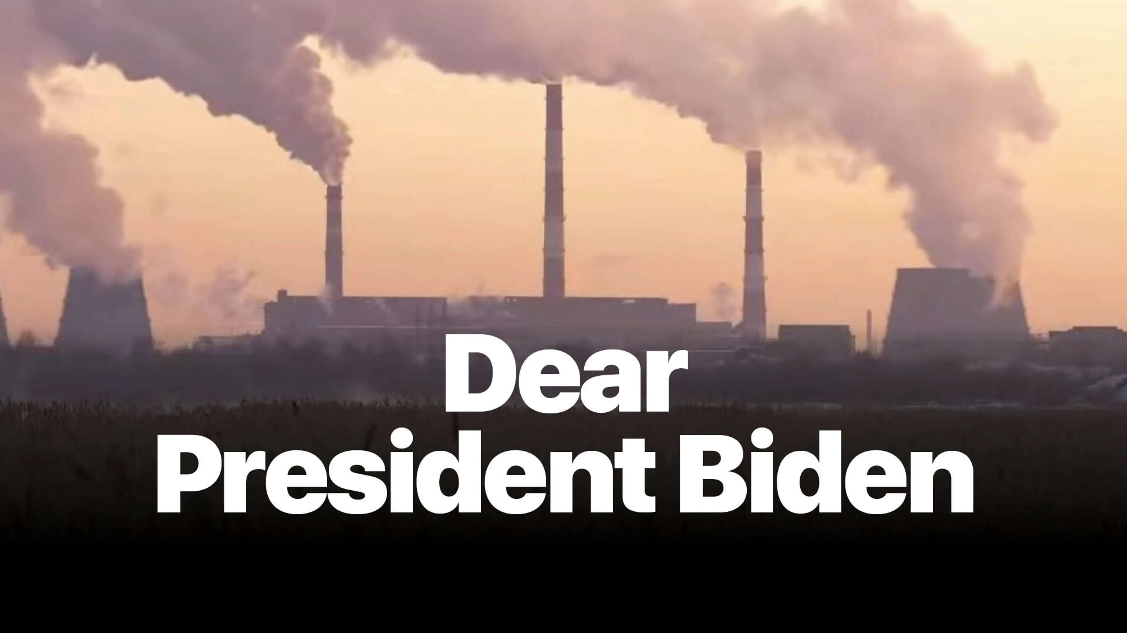 Dear President Biden poster